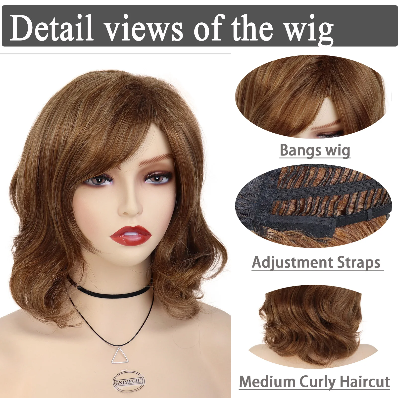 Длинные Синтетические вьющиеся парики GNIMEGIL для женщин красные коричневые