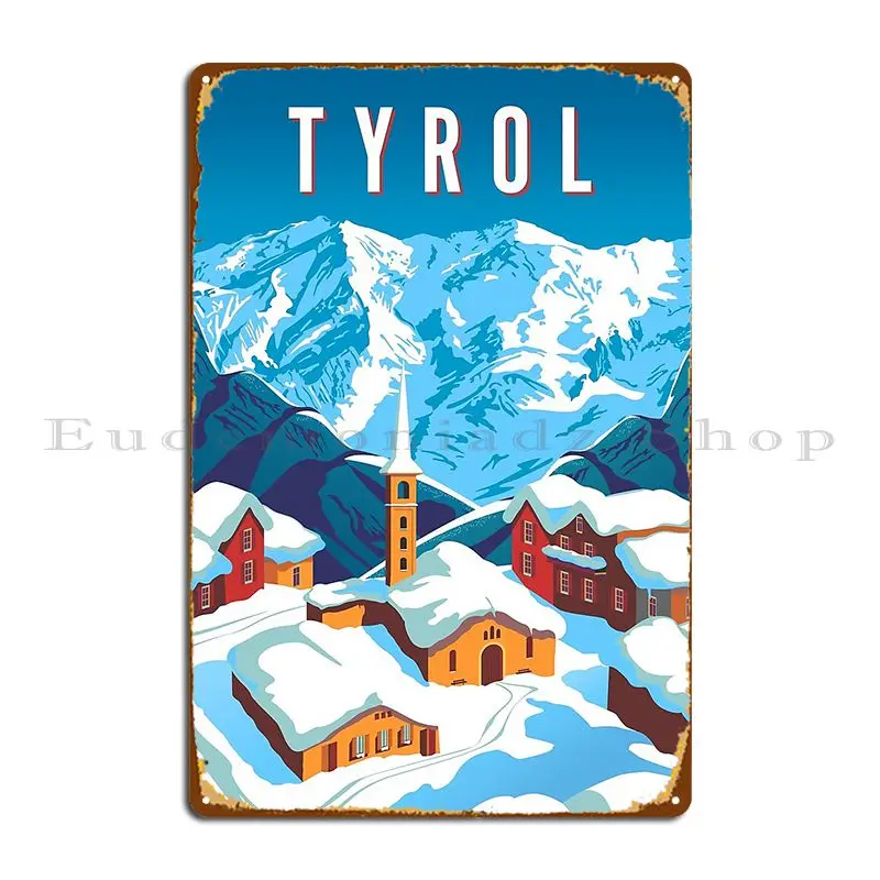 Tyrol металлические таблички Настенный декор индивидуальный кинотеатр фотопостер