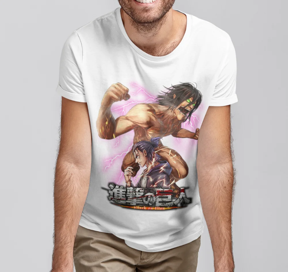 Футболка с принтом атака на Титанов