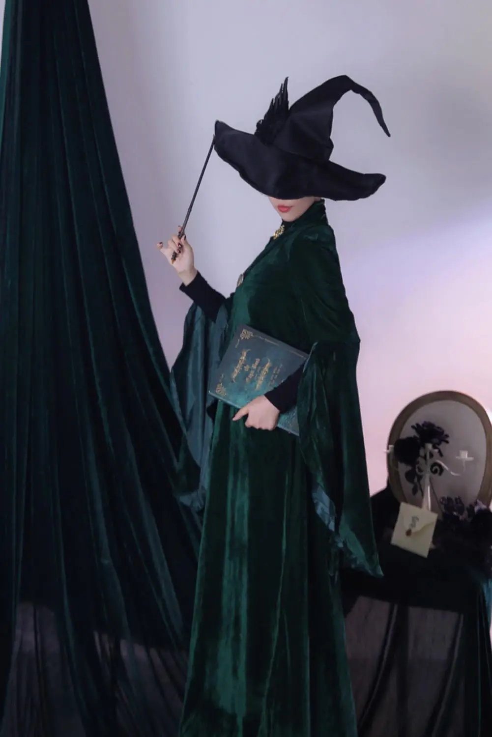 (В наличии) Профессиональная минерава макгонагра платье плащ наряды костюмы на