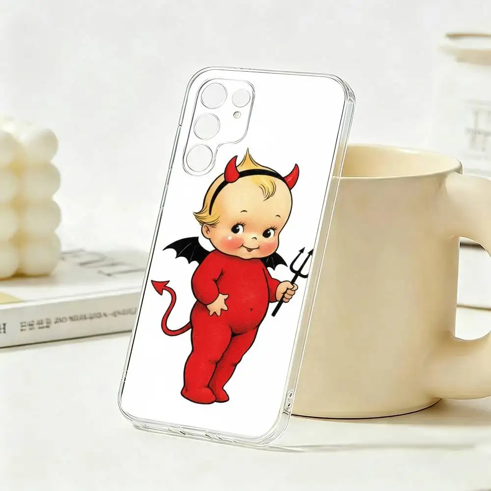 Чехол для телефона Kewpie Cute Angel Baby для Samsung S23, S22, S21, S20, S30, прозрачный силиконовый чехол. (art.: 3920dcef7ca53) - 3920dcef7ca53
