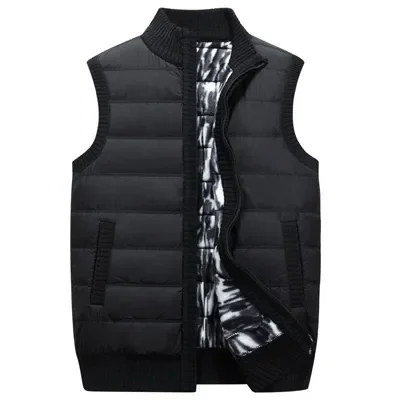

2023NEW Winter Men Vests Casual Male Knitted Cardigan Parka Vests Thick Warm Waistcoat Mens Thermal Sleeveless Jackets Clothing