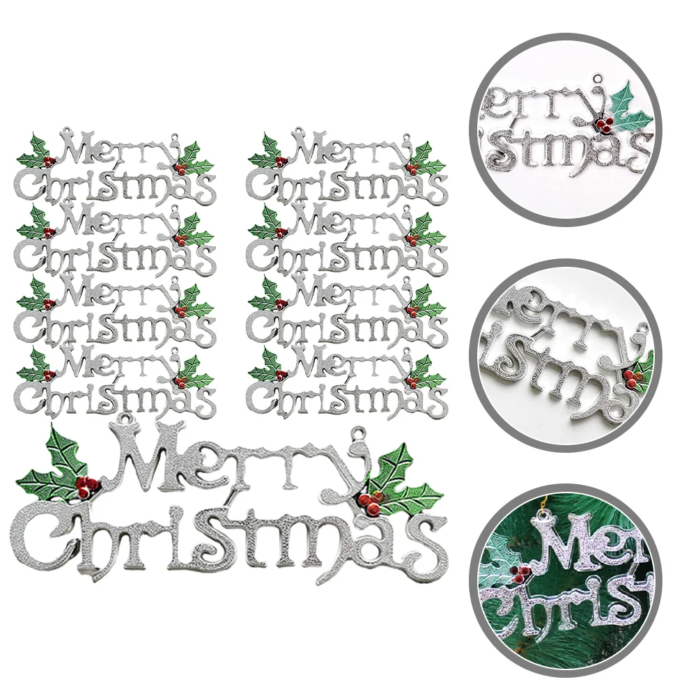 

Christmas Hanging Sign Merry Signsadornments Xmas Pendants Decoration Door Decor Letter Plate Pendant