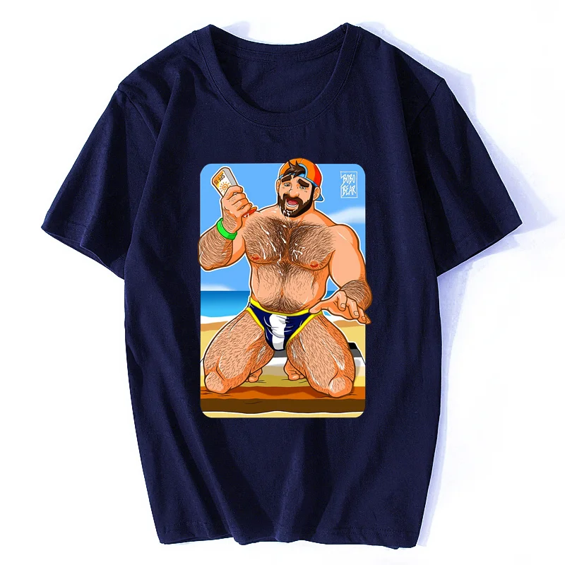 Футболка с надписью ADAM Like SUN LOTION Bobobear Bobobearart медведь Бобо НИСИ гей-медведь гейарт