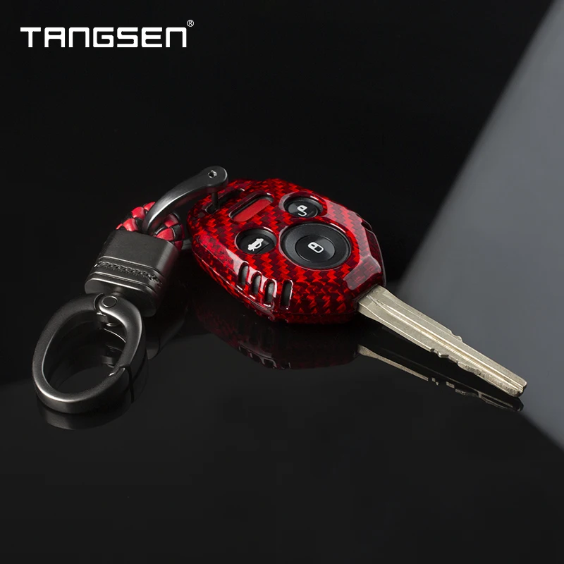 Чехол для ключей от автомобиля из углеродного волокна чехол Subaru Imprezza Outback Legacy