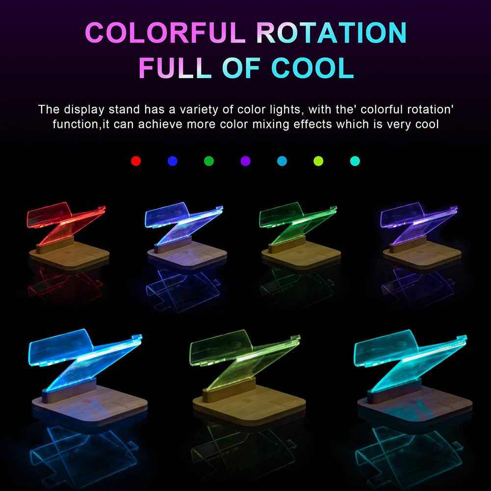 

Portable RGB LED Upgraded VR Stand Headset Display Stand And Controller Holder For Quest 2 Headset Helmet Display Accessories