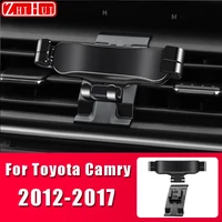 car styling mobile phone holder for toyota camry 20012 2022 70 xv70 6th 7th 8th air vent mount gravity bracket stand accessories
