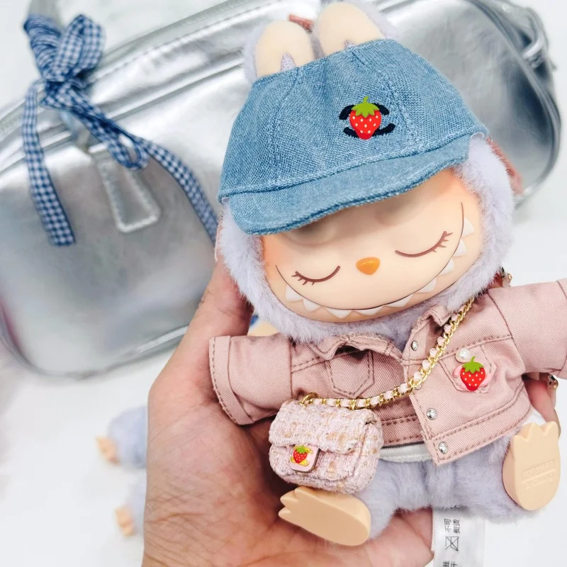 В наличии Labubu Macaron Сидячая вечеринка Виниловая серия Хлопковая кукла Плюшевая