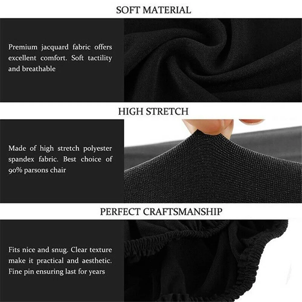 Съемный эластичный чехол из спандекса на стул чехлы сиденья для кухни столовой