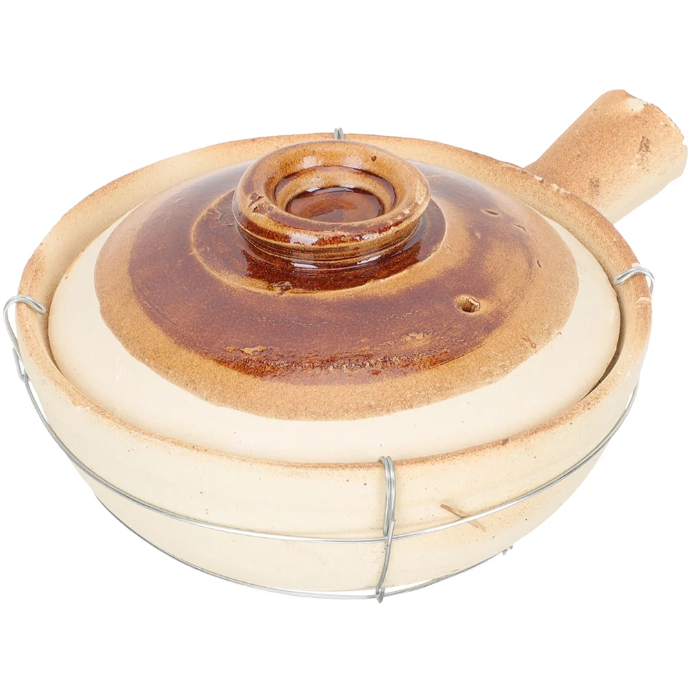 

Donabe Pot Braising Pan Lid Japanese Stockpot Earthenware Clay Pot Stovetop Pot Japanese Pot Casseroles Cookware Stew Pots Lids