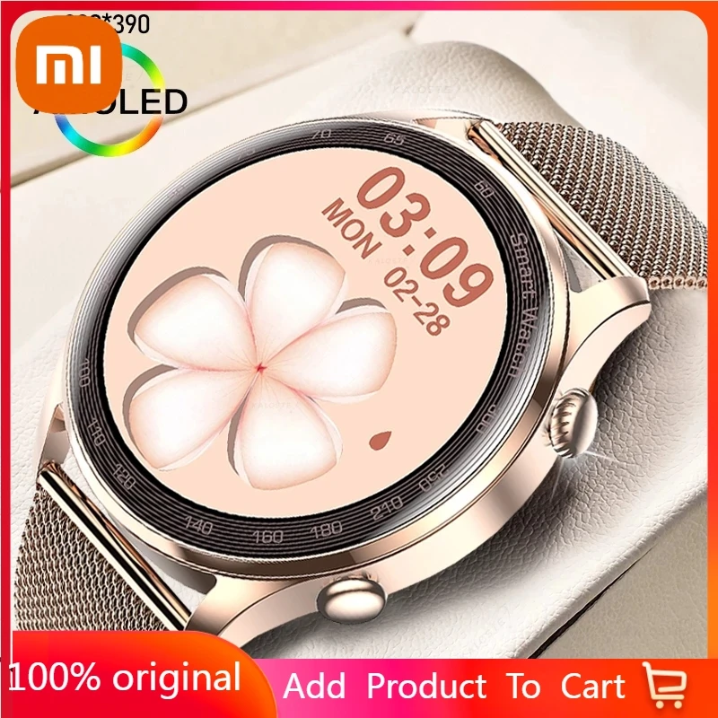 

Xiaomi Smart Watch Women Lovely Bracelet Full Touch Screen Heart Rate Monitor Fitness Tracker Women Smartwatch IP67 Waterproof