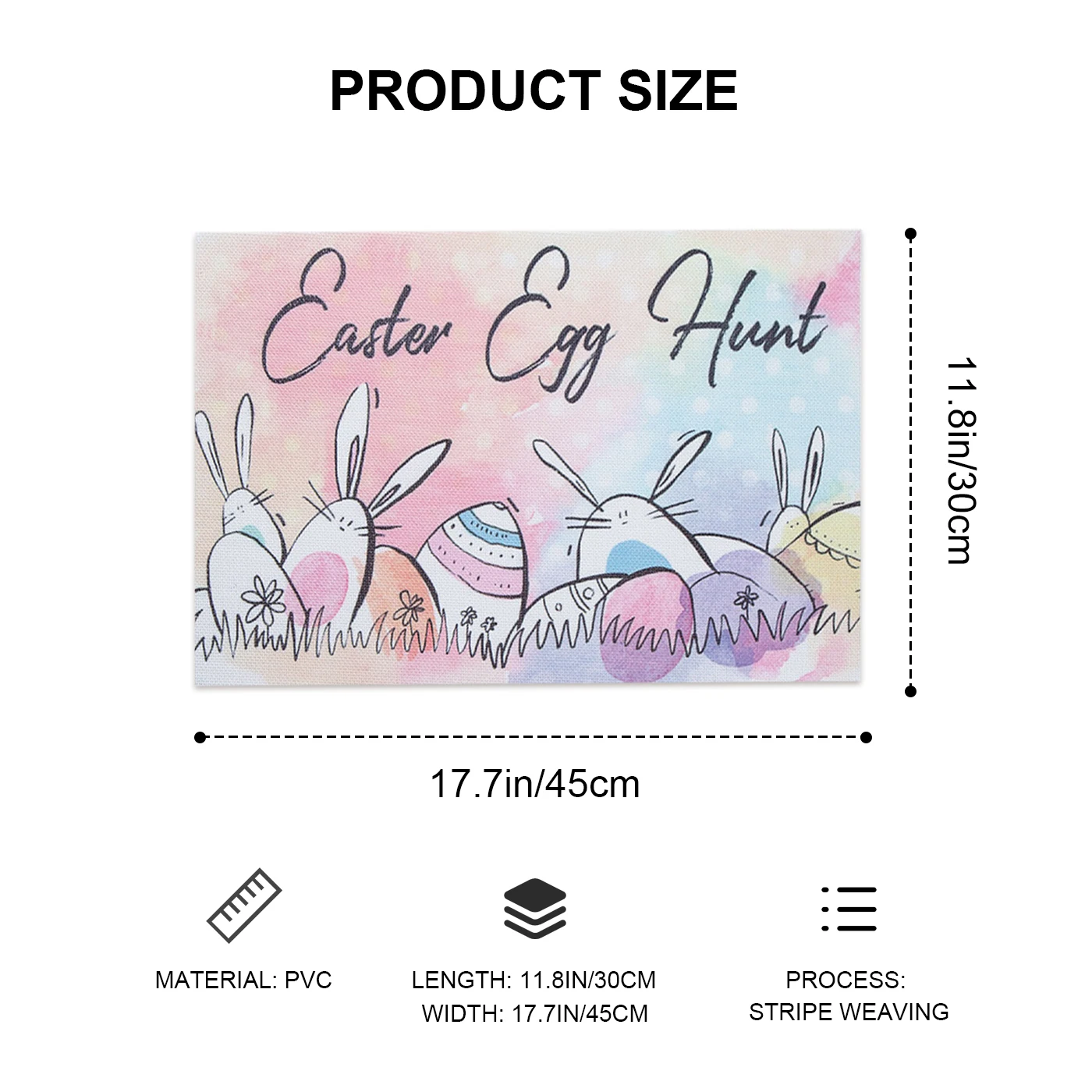 Подставка под столовую посуду коврик с теплоизоляцией Пасхальный кролик