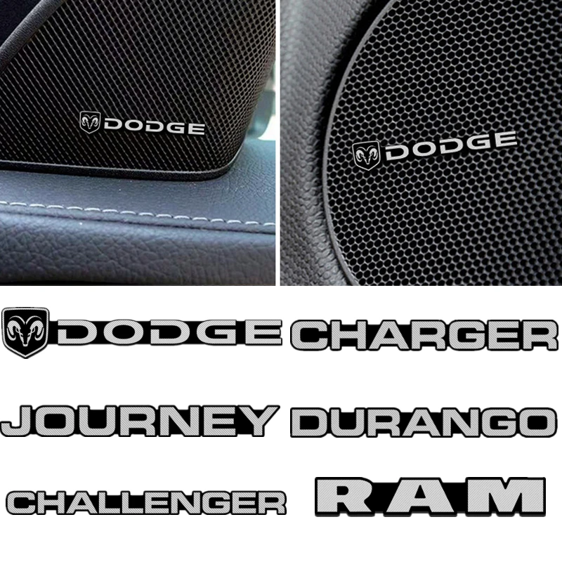 4 шт./компл. Автомобильная интерьерная наклейка для Dodge Durango Journey Ram Challenger Калибр
