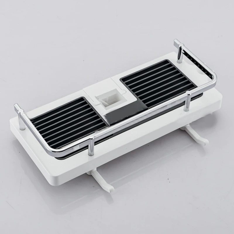 

Shower Storage Holder Rack Organizer Bathroom Shelf Shampoo Tray Stand No Drilling Floating Shelf For Wall Household Item