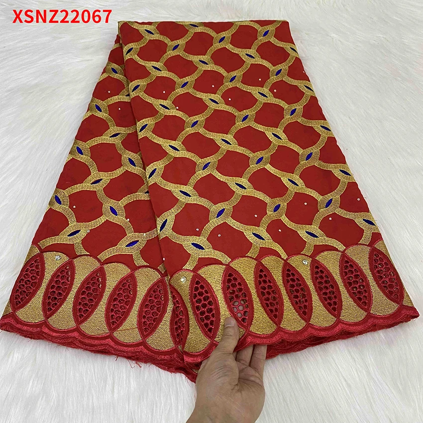 

Amazing Popular Handmade cotton edge printing 5 yards lace fabric XSNZ067B