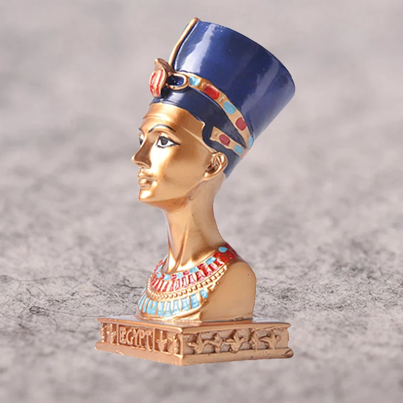 Fortune High Head Egyptian Queen Ornaments Office Home Decoration Lucky Half Body Egypt Queen Figurines Gift