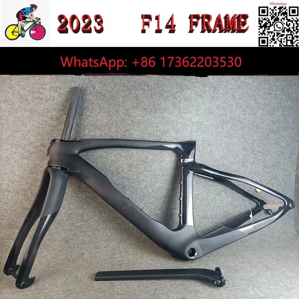 

2023 новые цвета F14 карбоновая дорожная рама велосипедная Рама T1100 велосипедный гоночный велосипед обод дисковый тормоз