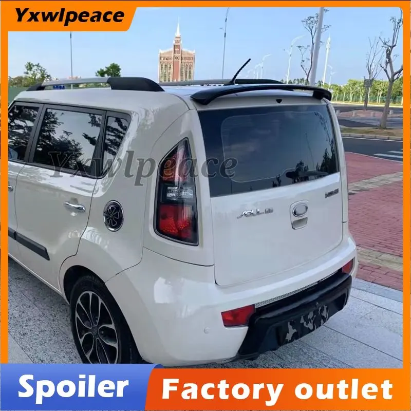 

For Kia Soul Spoiler 2010 2011 2012 2013 14 2015 ABS Material Unpainted Color Car Rear Roof Lip Spoiler Sport Accessories Kit