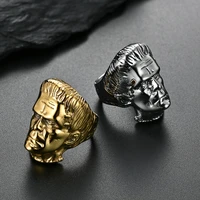 mens rings big large silver gold color hiphop stainless steel fashion man jewelry anniversary gift size 8 9 10 11 12