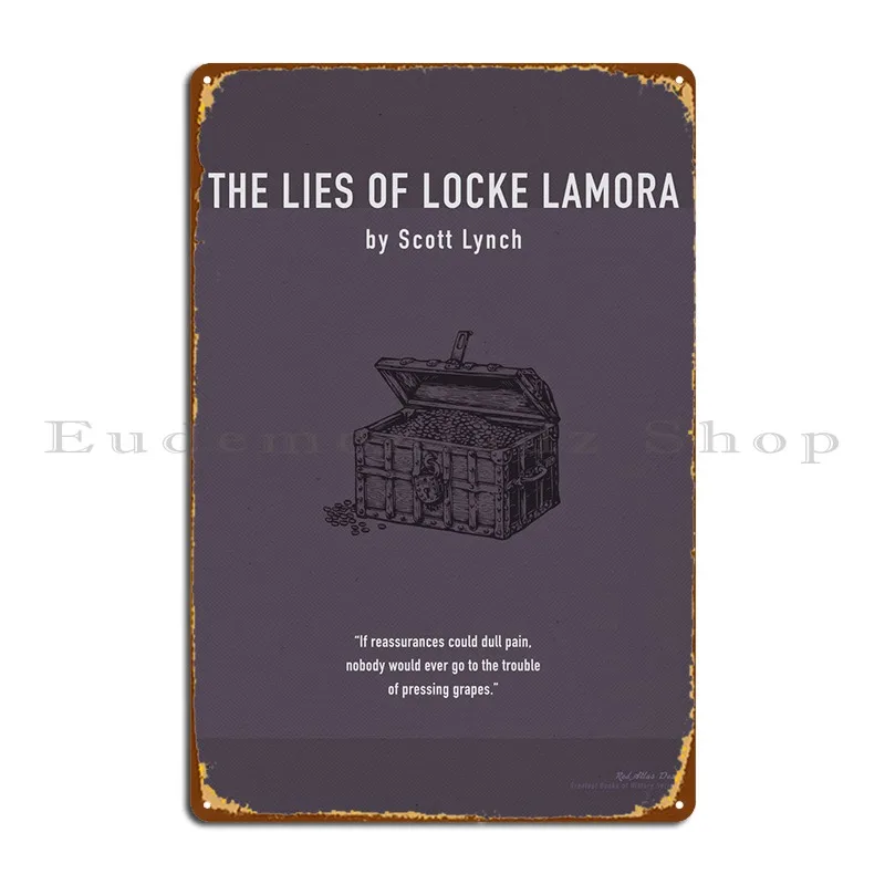 

The Lies Of Locke Lamora, металлический плакат с табличкой, создание дизайна, живопись, домашняя фотография, плакат