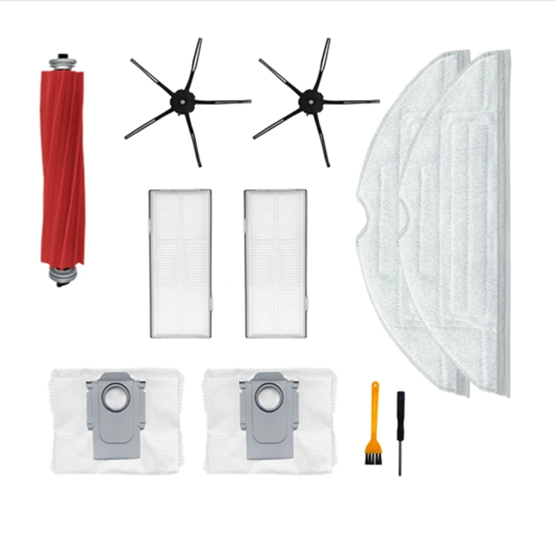 

For Roborock S7 Maxv Ultra S7 Pro Ultra Robot Vacuum Main Brush Side Brush Mop Cloth Hepa Filter Dust Bag Accessories