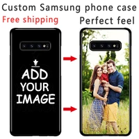 custom personalized samsung s22 s21 s20 s10 s9 s8 s7 s6 edge lite ultra pro plus phone case photo black sotf tpu cover case