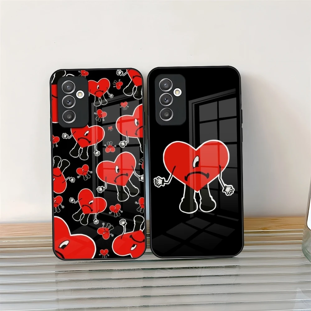 Yo Perreo Sola Bad Bunny Maluma Phone Case Glass for Samsung Galaxy S24 S25 S20 S21 S22 S23 Ultra Fe Plus A34 A16 A54 A24 A52 A5