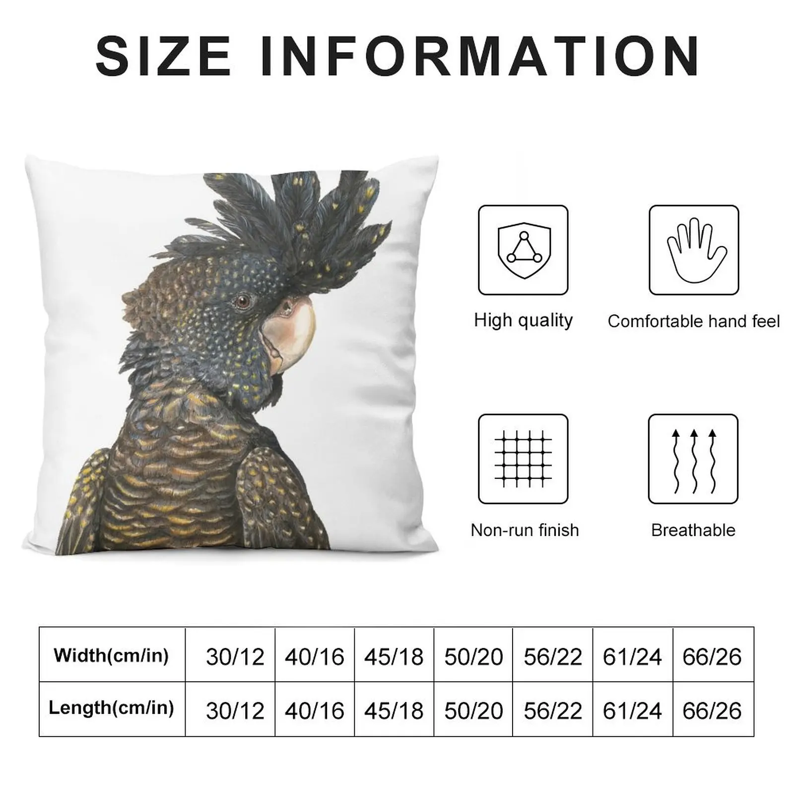 Черная декоративная подушка для дивана с мраморным узором