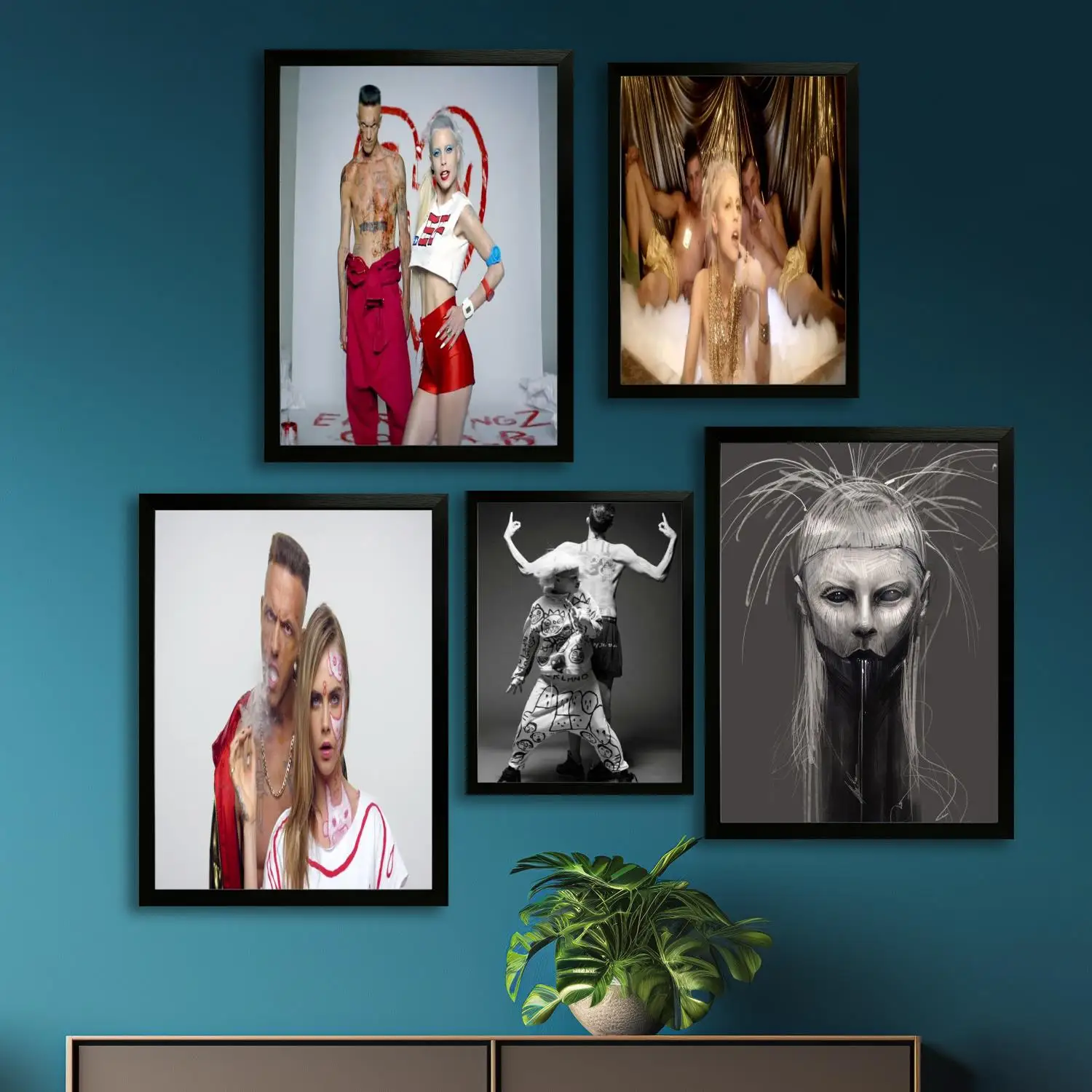 Художественный постер die antwoord band на холсте