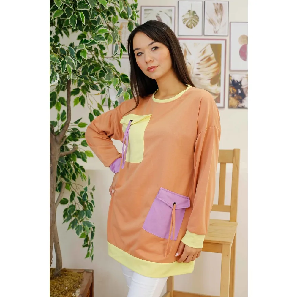 

Dorlie Front Pocket Detail Garnili Sweat/Red