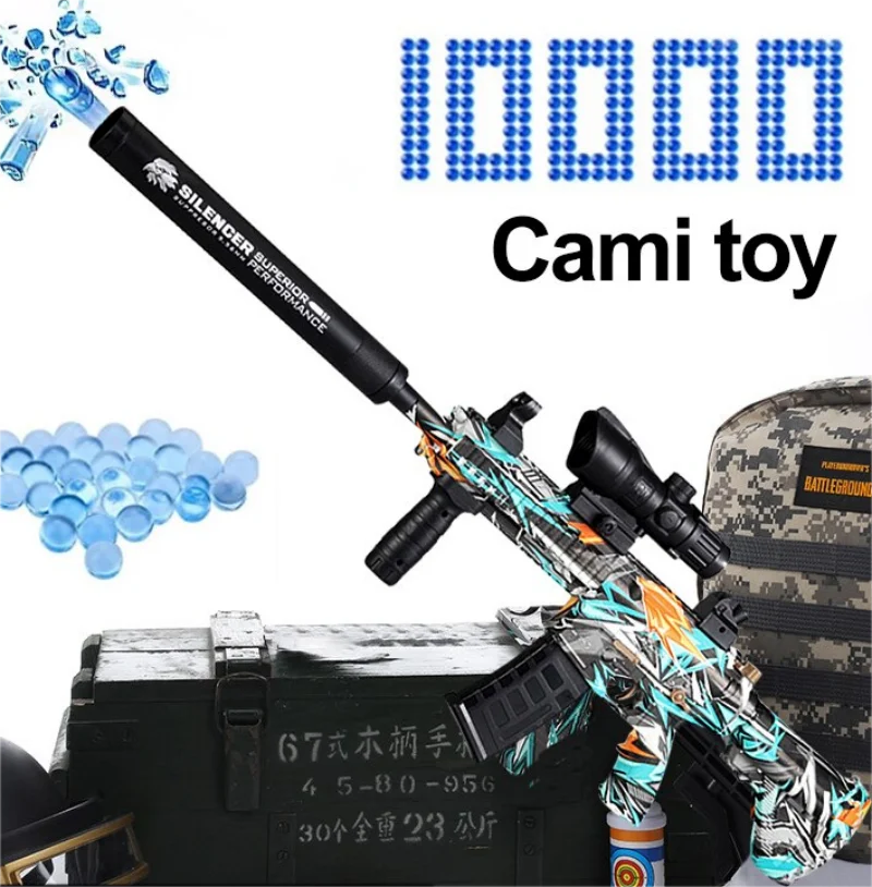 

M416 ручной и Электрический 2 в 1 гелевый водяной шар пистолет игрушка для игр на открытом воздухе пистолет оружие CS драка Водяные Шарики пули