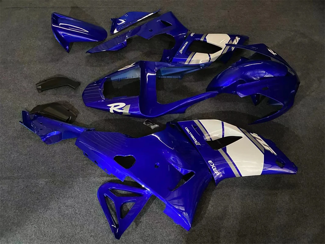 Фото Комплект обтекателей для мотоцикла, пластиковый корпус для Yamaha YZFR1 YZF-R1 YZF R1 2000 2001, аксессуары, инъекционный полный кузов, черный №4
