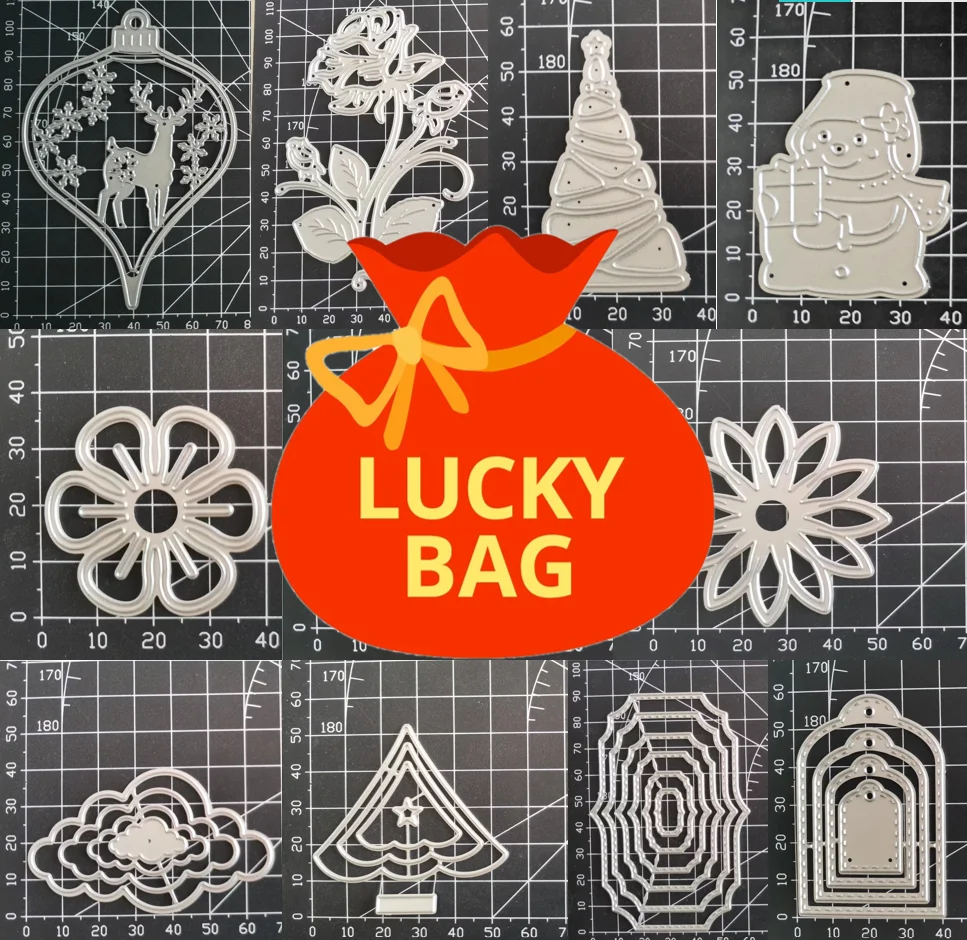 

Lucky Bag Metal Cutting Dies New Arrival 2022 Scrapbooking For Card Making Paper DIY Embossing Decoration Punch Craft
