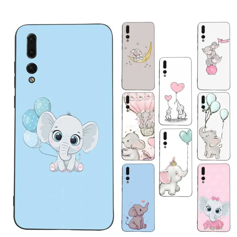 

Cute elephant Phone Case for Huawei Honor 10 i 8X C 5A 20 9 10 30 lite pro Voew 10 20 V30