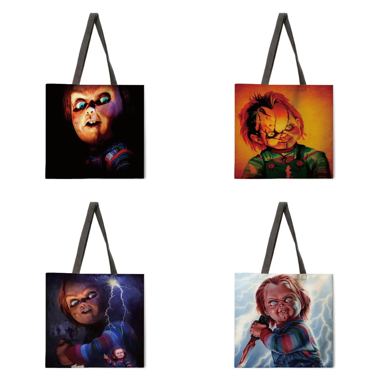 

Halloween Collection Casual Ladies Tote Crane Designer Tote Bag Eco Reusable Shoulder Shopping Bag Groceries