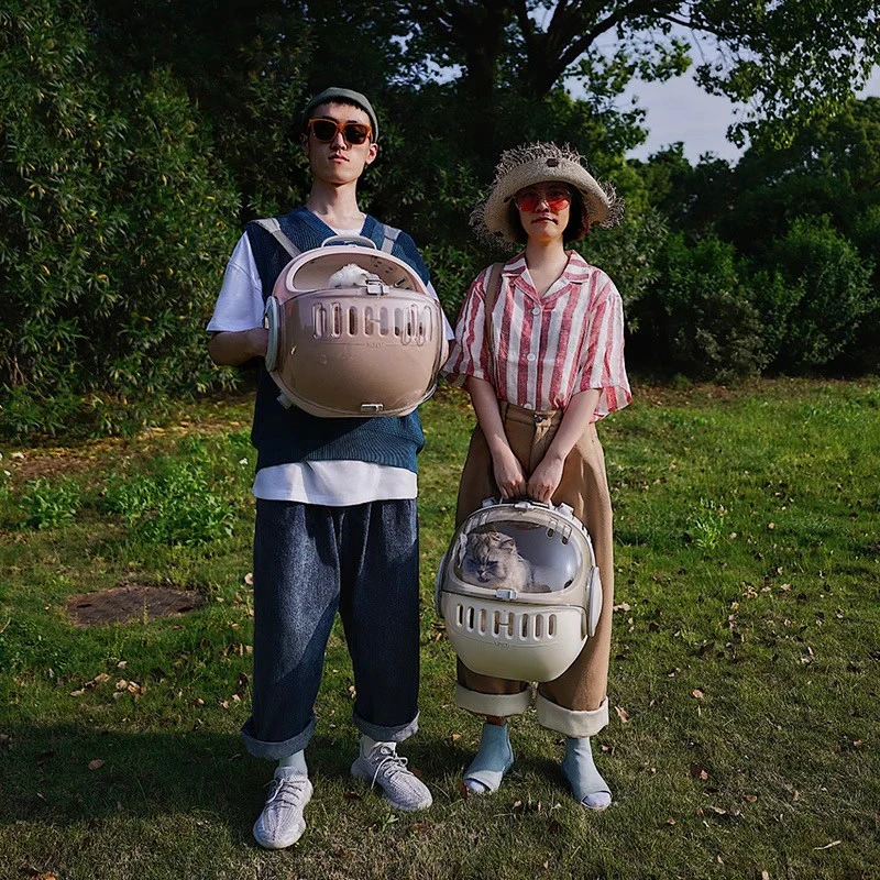 

Пластиковая переноска для вентиляции для улицы легкий большой размер мультяшный женский рюкзак чемодан прозрачный рюкзак Гато товары для домашних животных