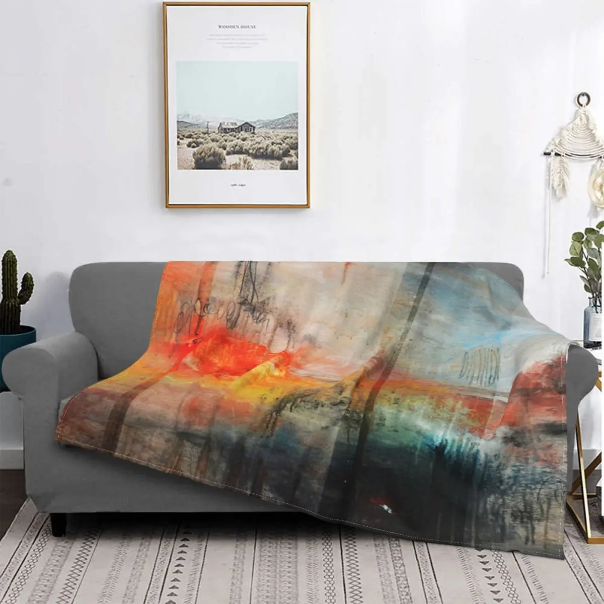 

Manta grande de Arte абстрактный синий, colcha para cama, sofra de muselina a cuadros, manta para Пикник