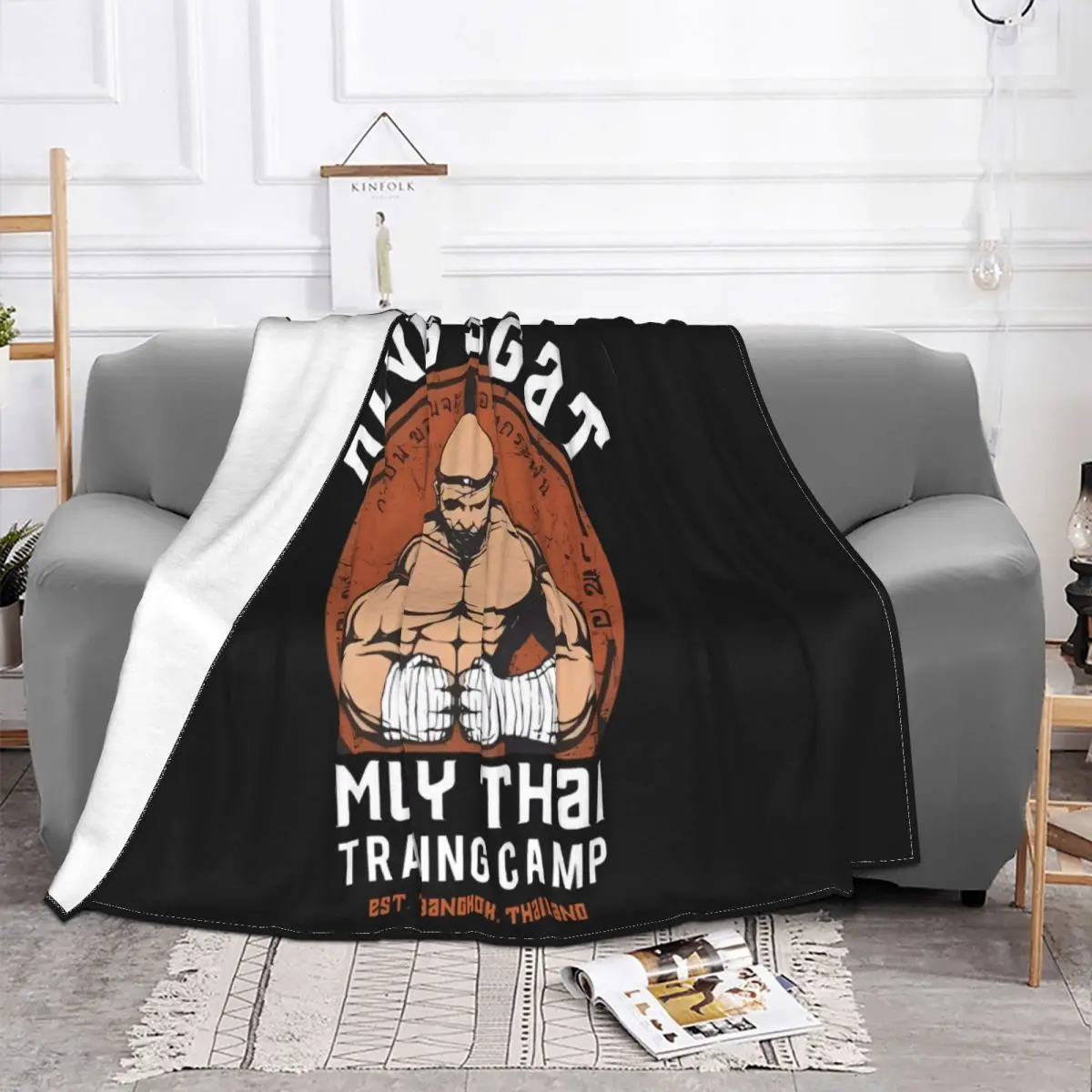 Тренировочный лагерь King Sagat Muay Thai плюшевое одеяло для кровати одеяла и пледы
