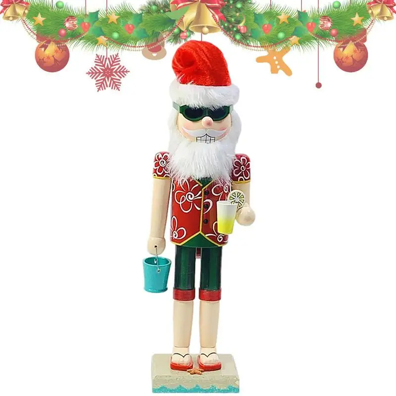 

Рождественский Декор для гайковертов | Деревянная игрушка-марионетка Санта-Клаус с красной шапкой | Праздничный подарок, коллекционный гайковерт