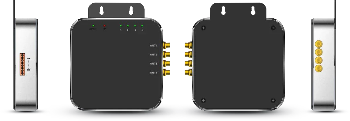 CHAINWAY Портативный фиксированный сборщик данных UR4 860–960 МГц 4-портовый UHF Impinj E710 RS232