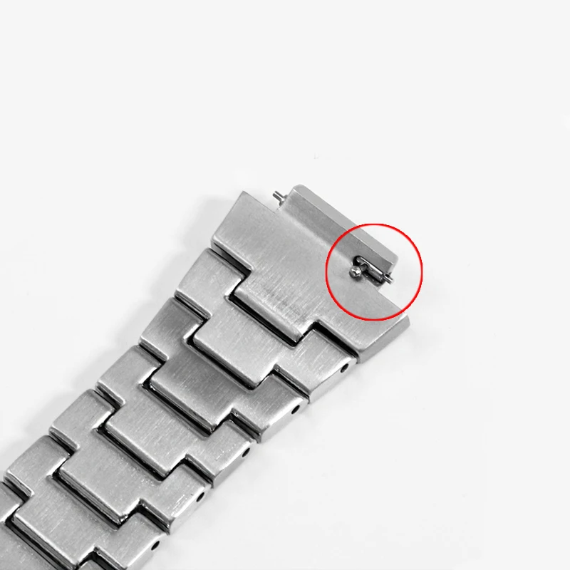 Watchband For Casio G-Shock Solid Fine Steel Watch Strap GW-5000 5035 DW5600 GWM5610 Men's Watch Chain 16mm