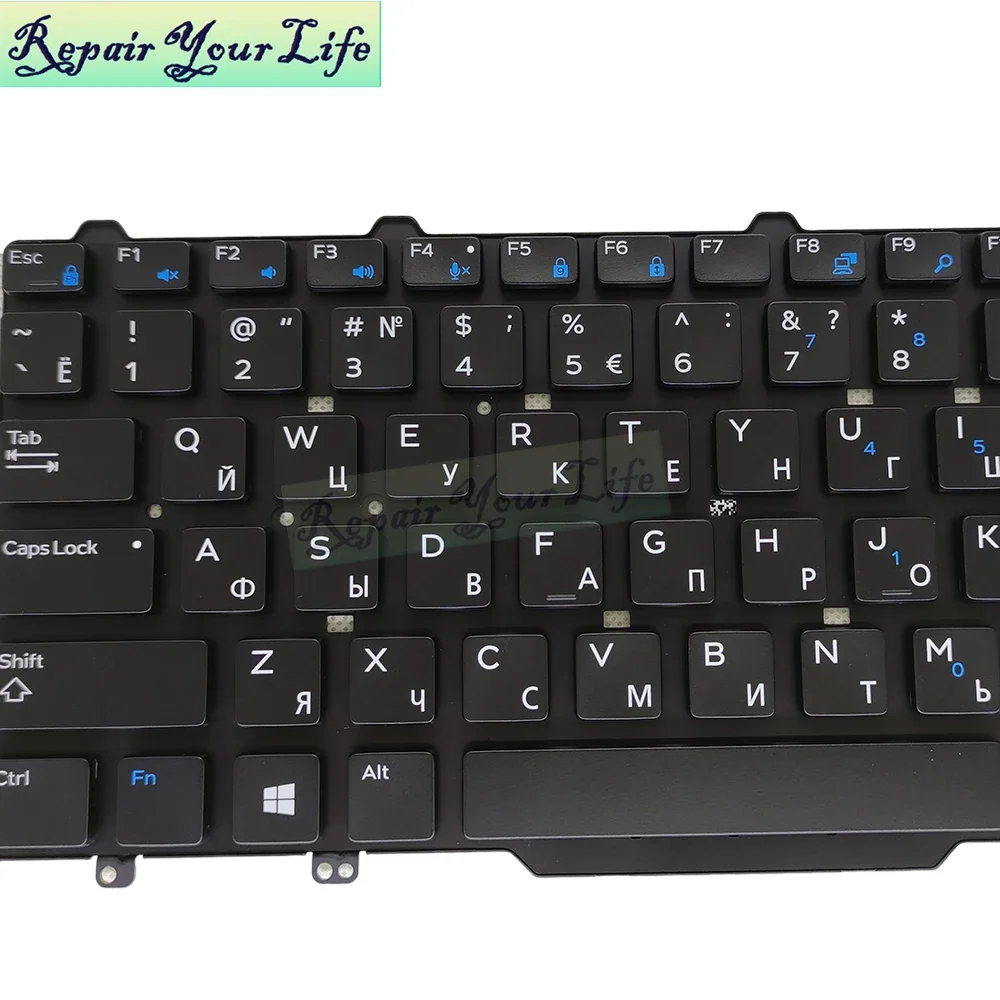 Фото Американская русская клавиатура для Dell Latitude 13 3340 3350 E5450 E5470 E7450 E7470 0XGXRH XGXRH английские клавиатуры для ноутбуков без подсветки №4