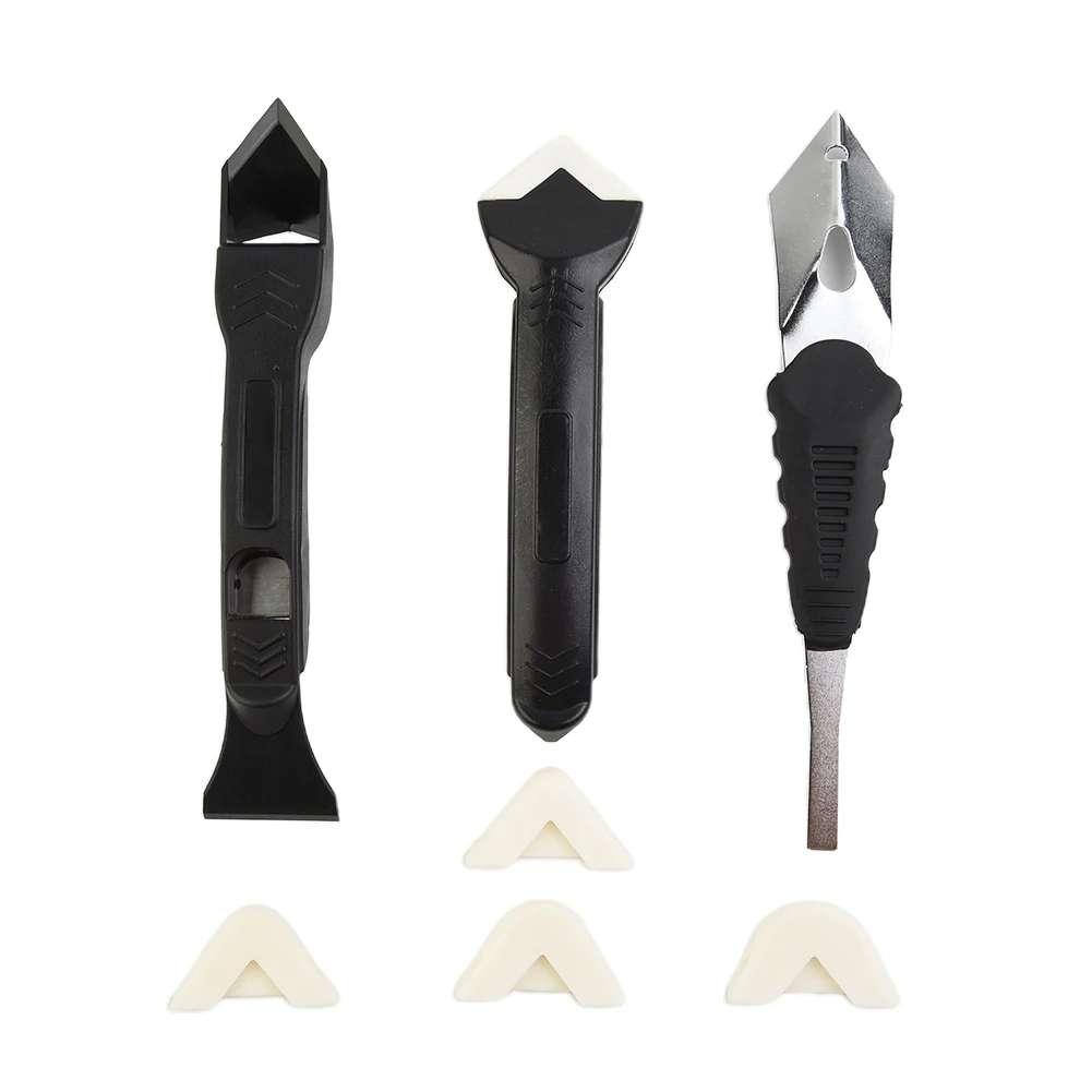 

8pcs/Set Caulking Tool Gadget Filling Floor Glass Tile Silicone Scraper Remover Finisher Cleaning