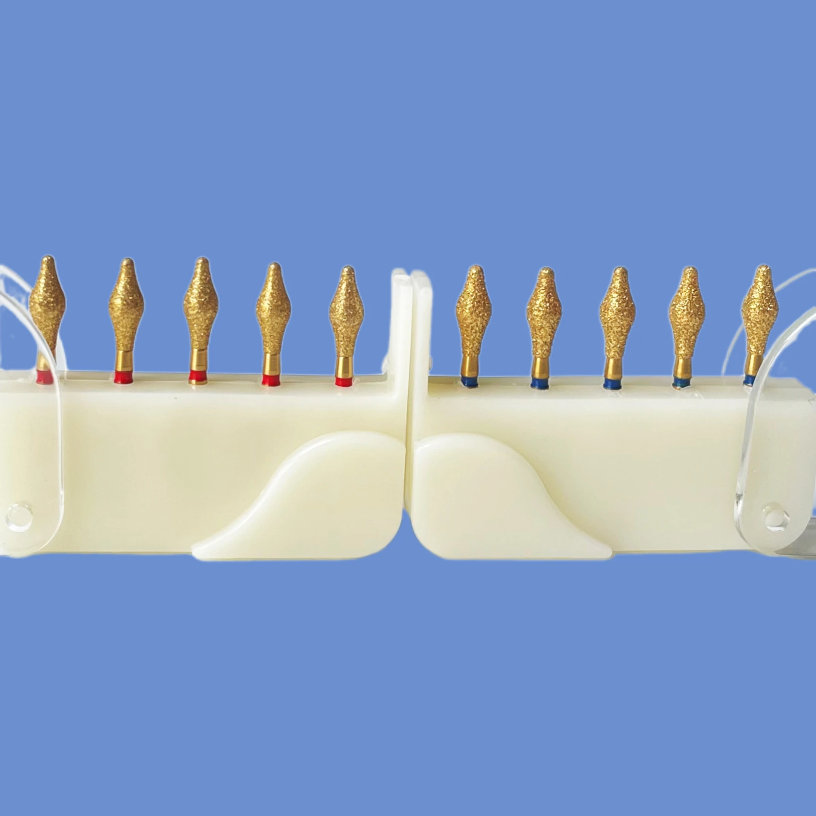 Фото Набор стоматологических боров EX-08/EX-08F для обработки керамических сплавов, инлеев и онлеев, 10 шт./набор. №1