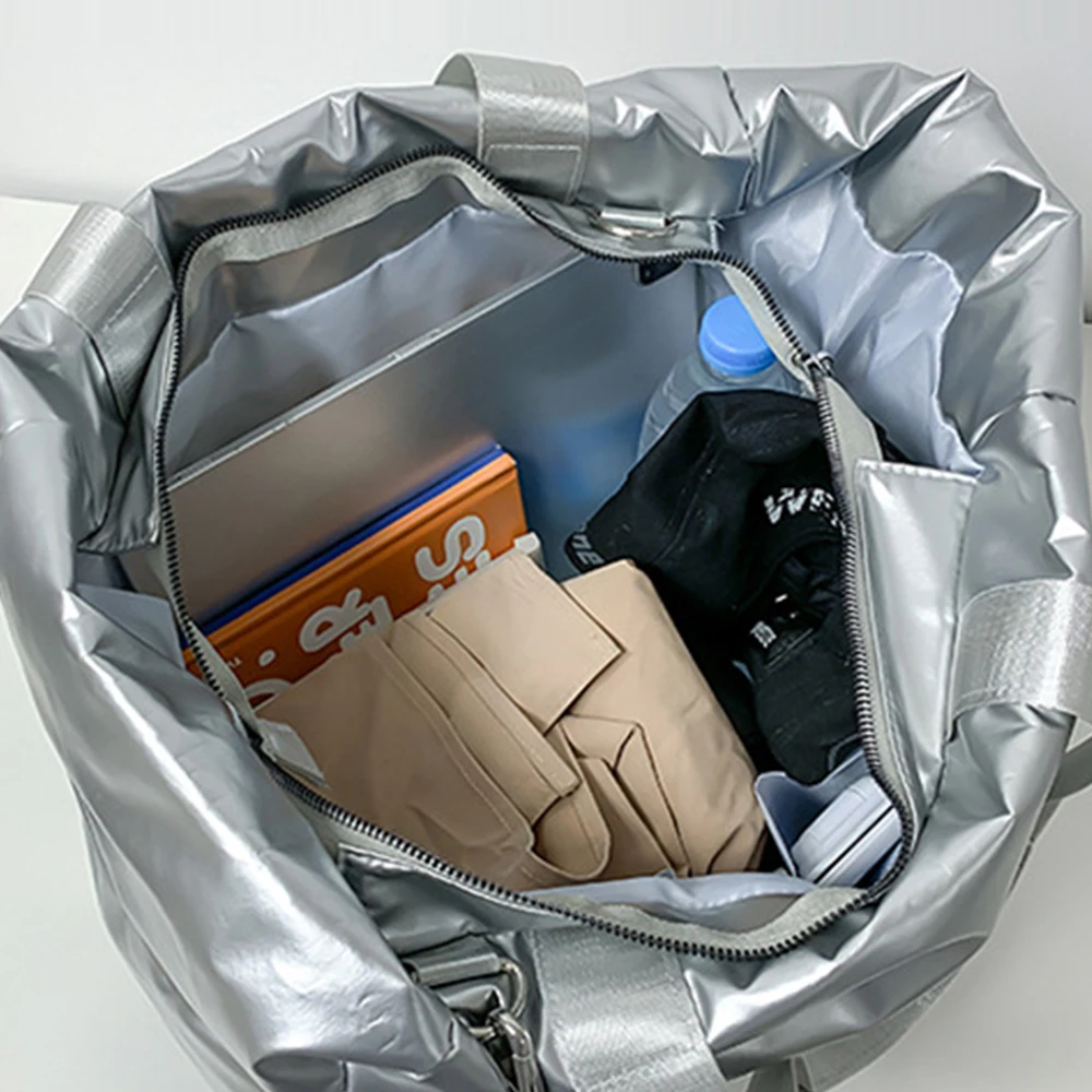 Large Cotton Padded Handbags Waterproof Fitness Bag Travel Storage Shoulder Bags Dry Wet Separation Yoga Bags for Unisex Tote