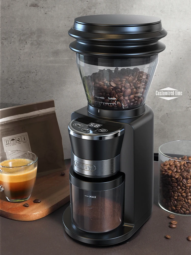 HiBREW Automatic Burr Mill Coffee Grinder with 34 Gears for 