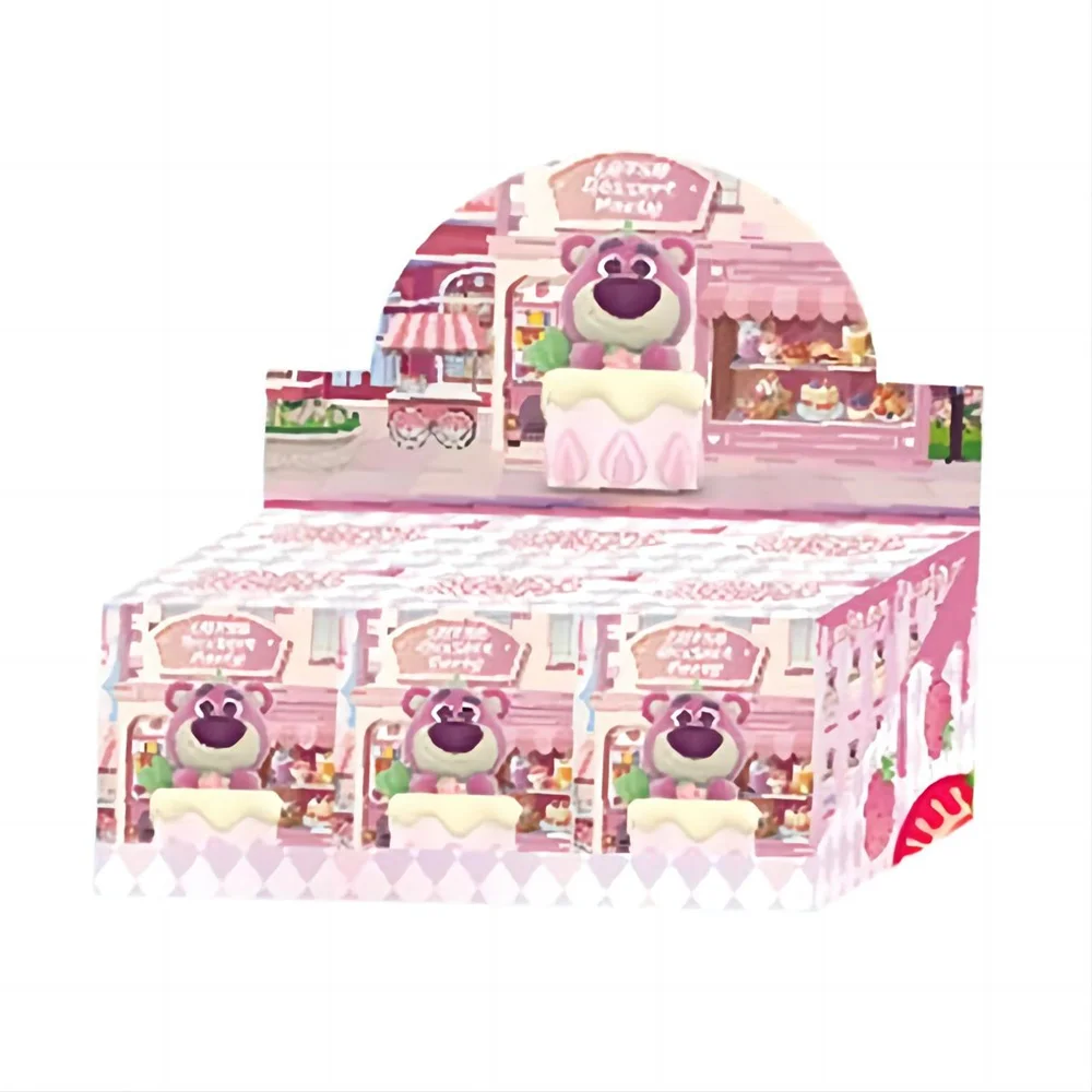 

Sanrio Strawberry Bear Dessert Party Series Blind Box Cute Pink Lotso Doll Collectible Model Mystery Box Kids Toys Surprise Gift