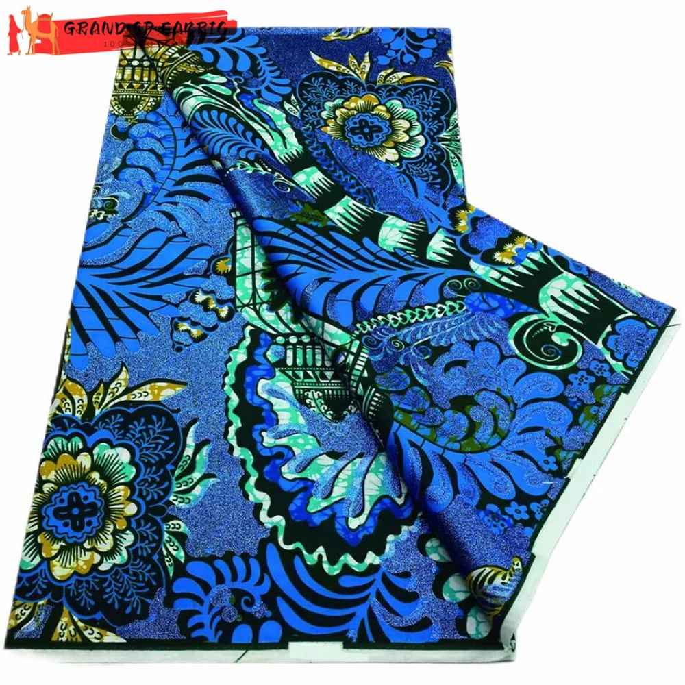 Grand Super 100% хлопчатобумажная африканская восковая Ткань Высокое качество Воск