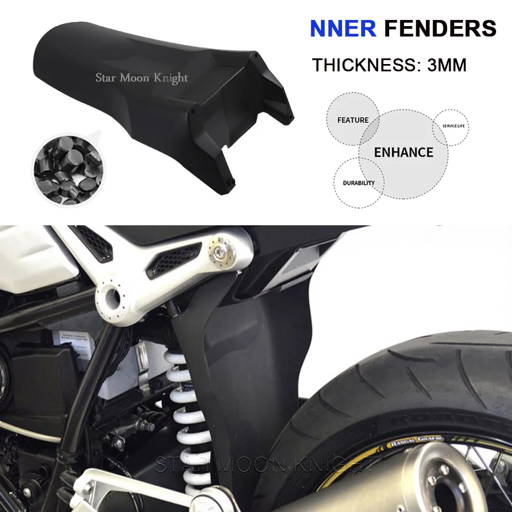 For BMW R nineT RnineT R nine T Pure Racer ScramblerMotorcycle Rear Fender Inner Mudguard Tire Hugger Splash Guard