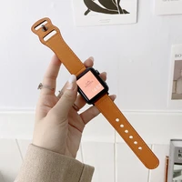 high quality leather strap for iwatch 40mm and 44mm sport strap for 42mm and 38mm 2 3 4 5 6 7 se series band 41mm 45mm